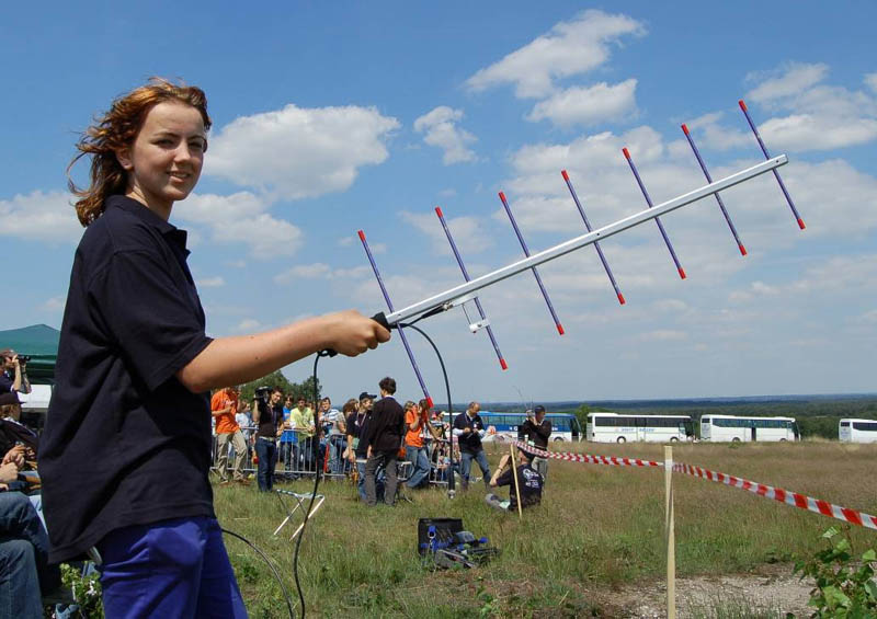amateursatelliet zoeken tijdens radioamateur buiten activiteit