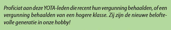 Nieuwe radioamateurs - Yota geslaagden