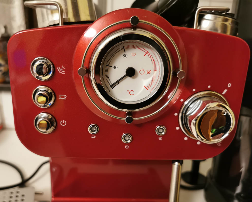 Temperatuurmeter koffieautomaat