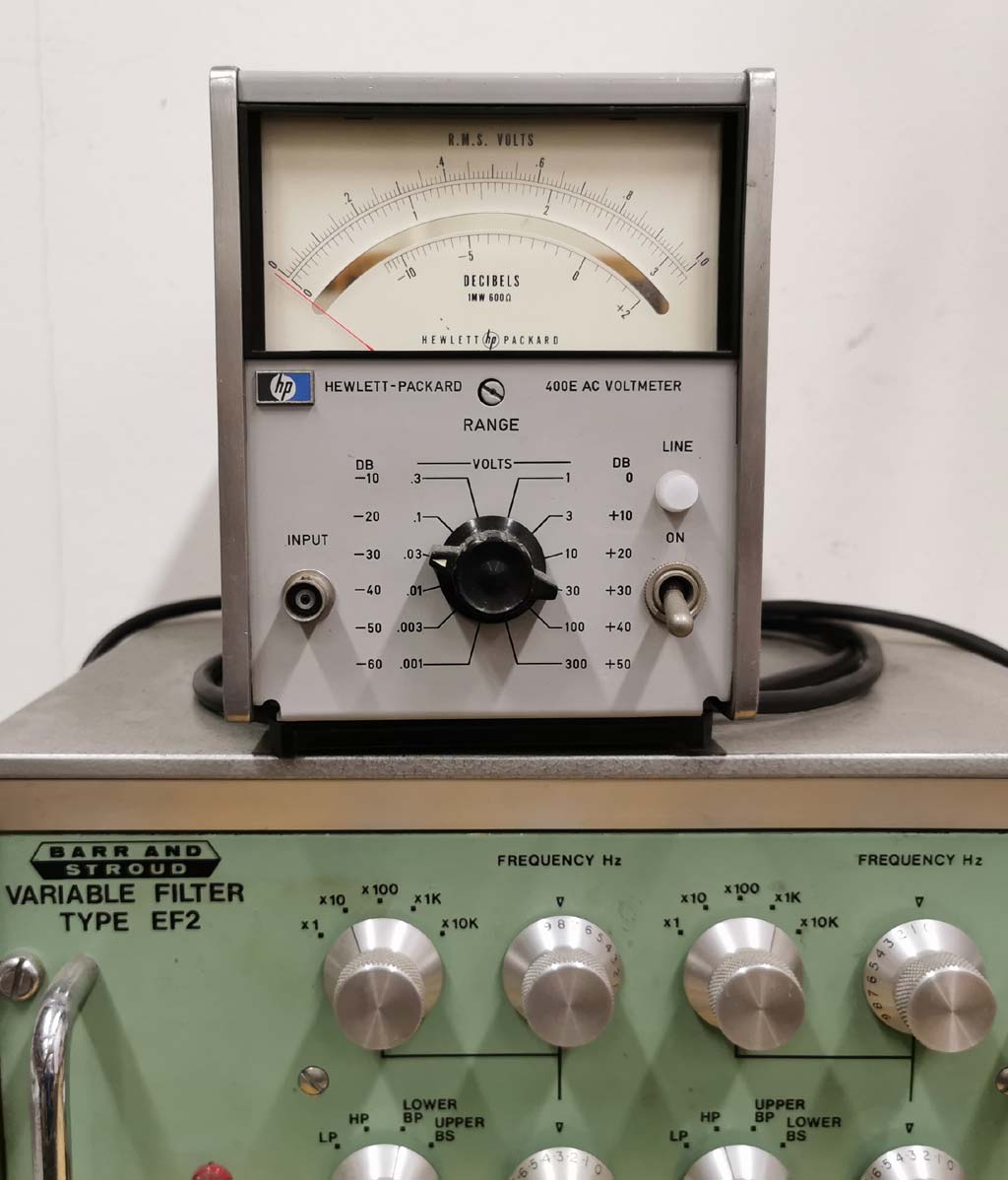 HP voltmeter en decibelmeter, 400 Volt