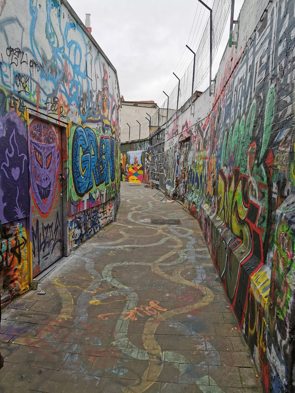 Graffiti straatje Gent
