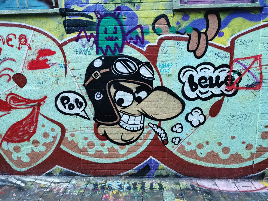 Graffiti straatje Gent