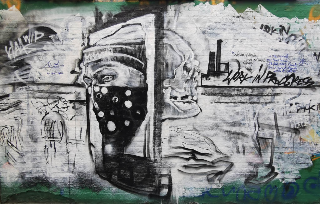 Graffiti straatje Gent