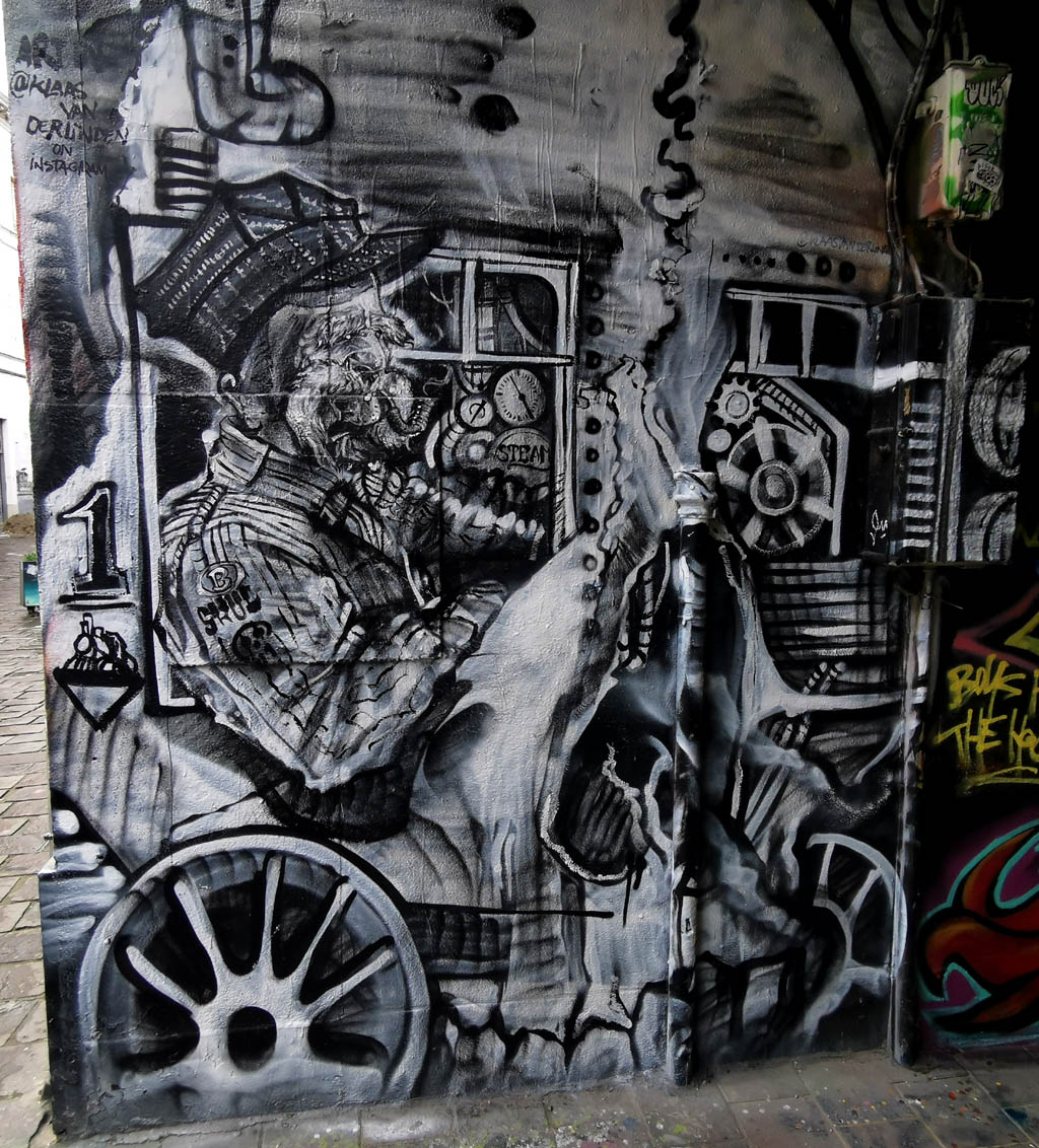 Graffiti straatje Gent