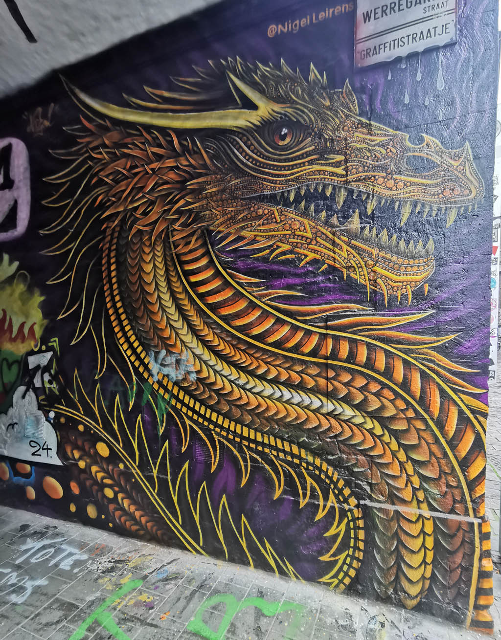 Graffiti straatje Gent