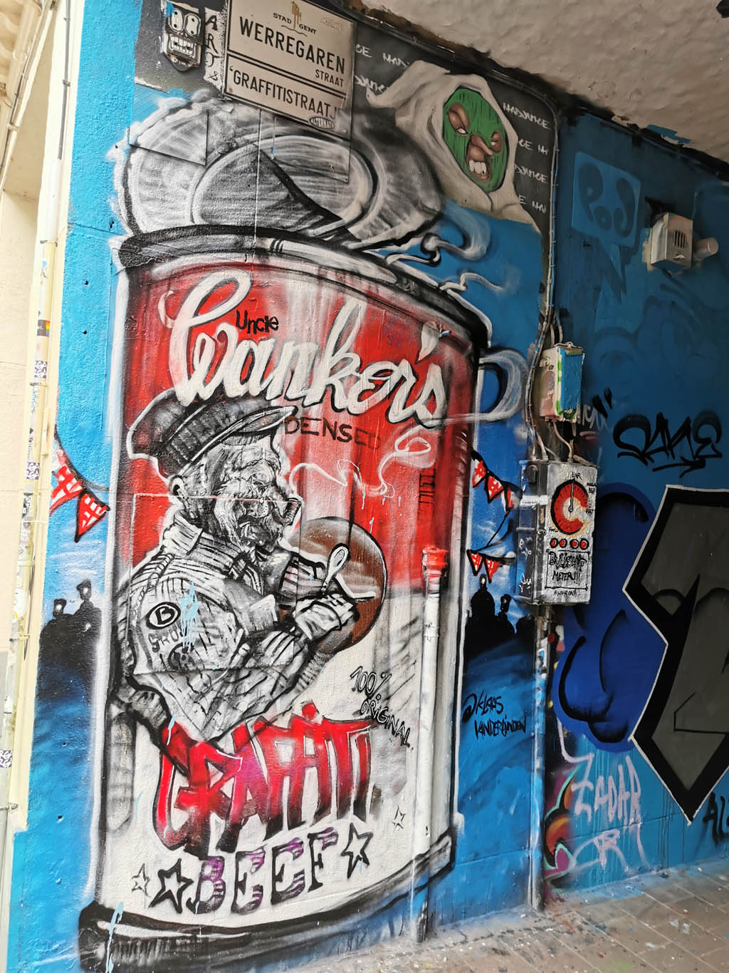 Graffiti straatje Gent