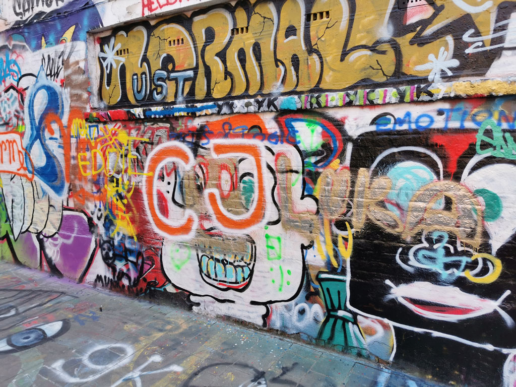 Graffiti straatje Gent