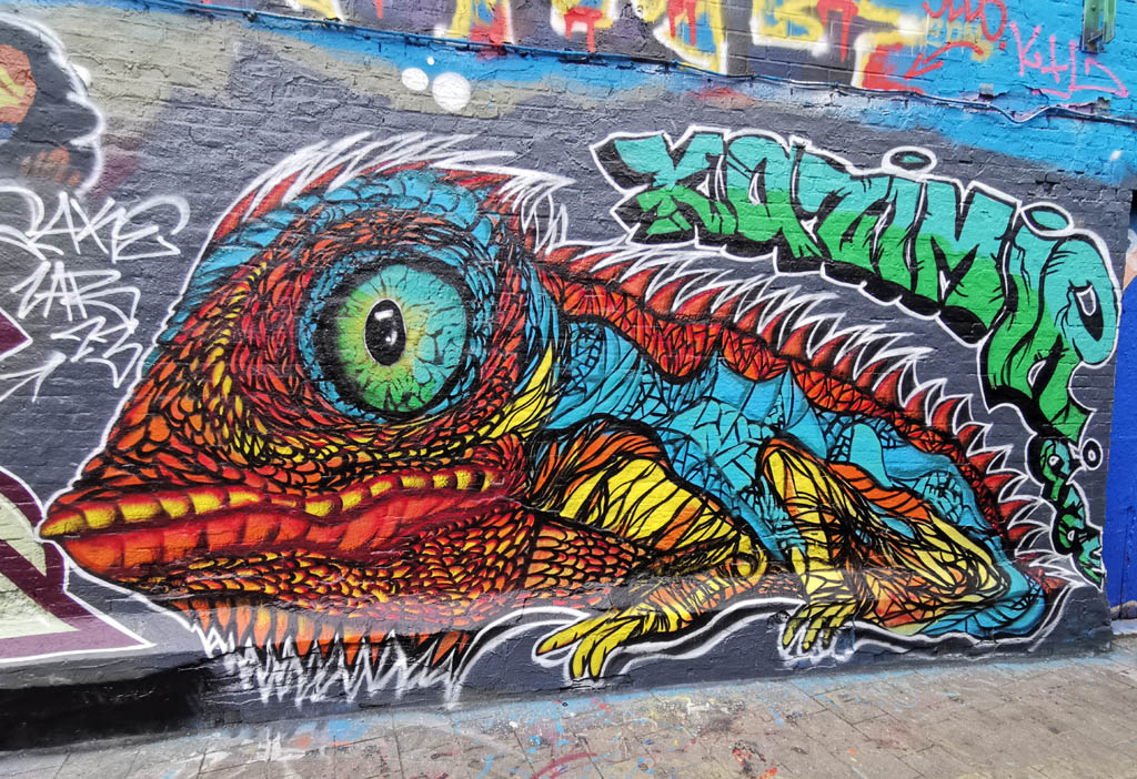 Graffiti straatje Gent