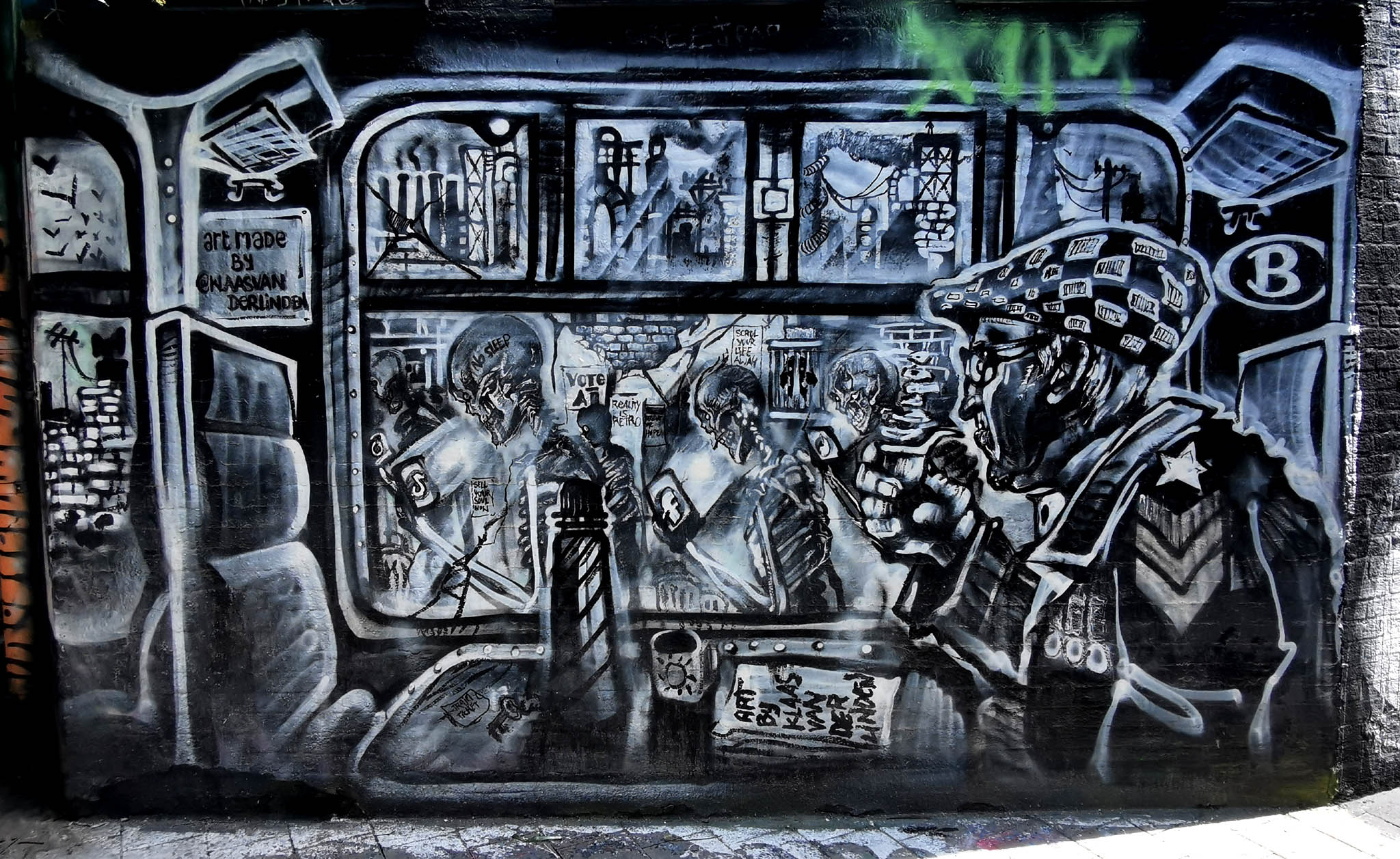 Graffiti straatje Gent