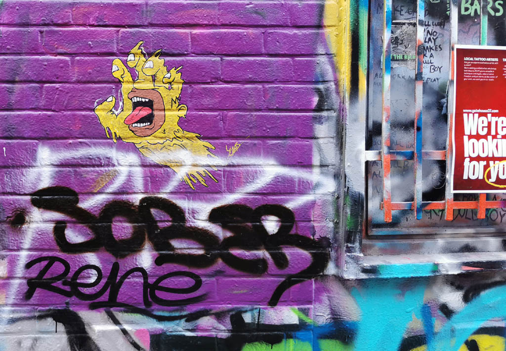 Graffiti straatje Gent