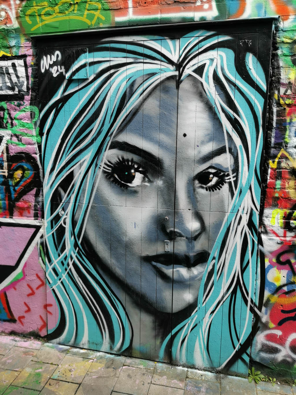 Graffiti straatje Gent