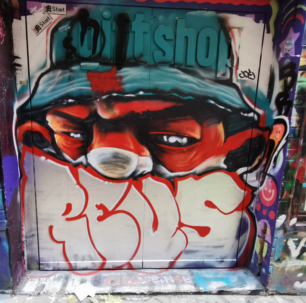 Graffiti straatje Gent