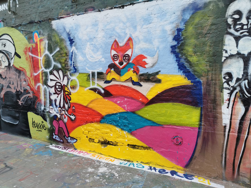 Graffiti straatje Gent