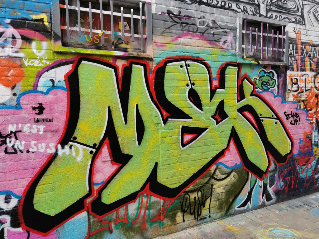 Graffiti straatje Gent