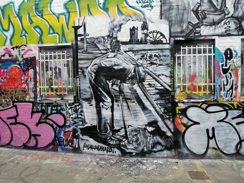Graffiti straatje Gent