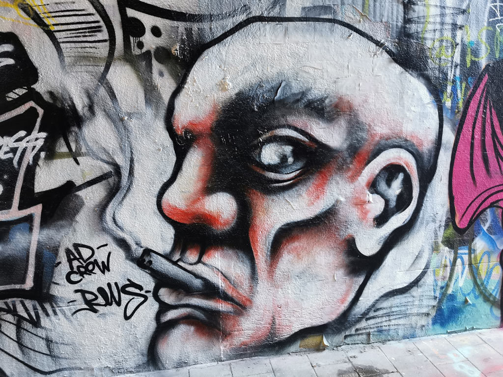 Graffiti straatje Gent