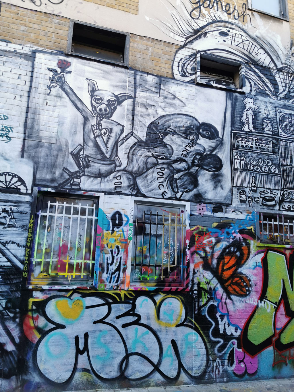 Graffiti straatje Gent