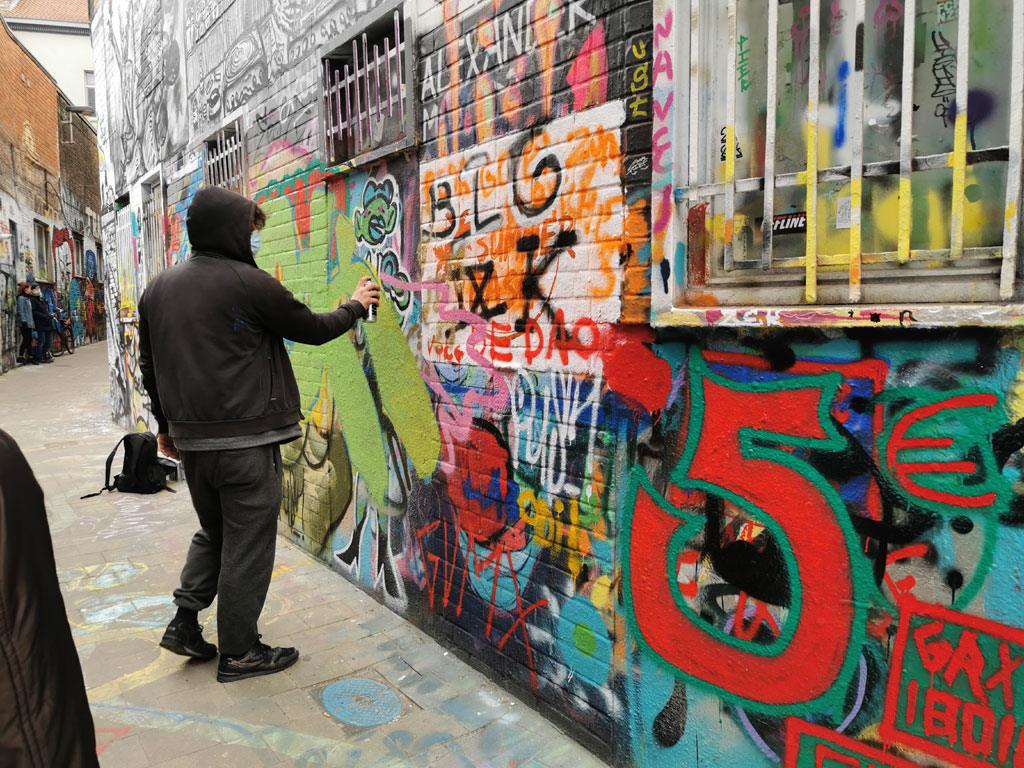 Graffiti straatje Gent