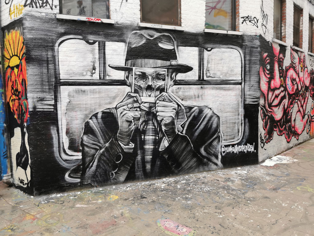 Graffiti straatje Gent