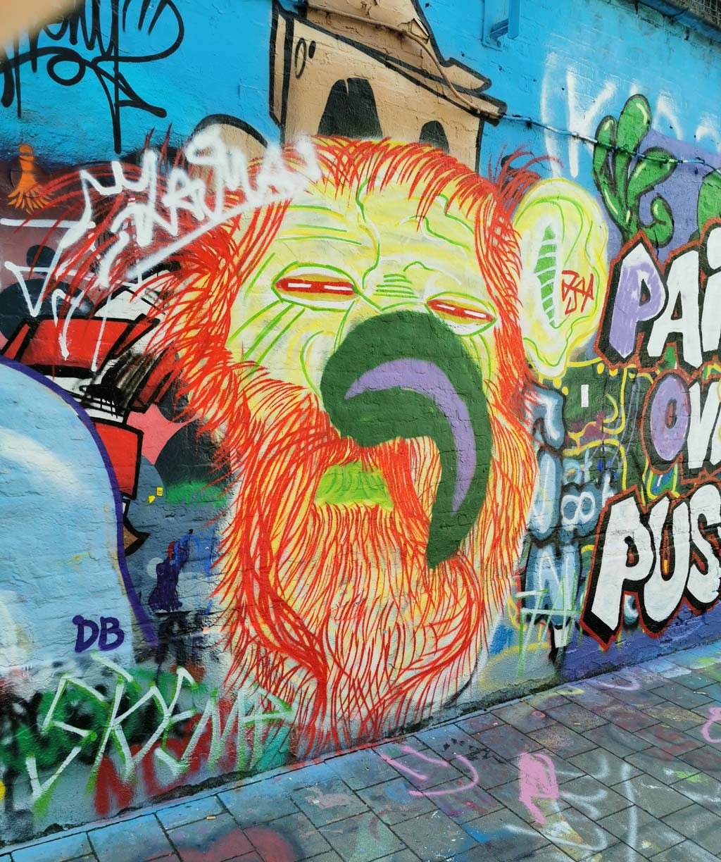 Graffiti straatje Gent