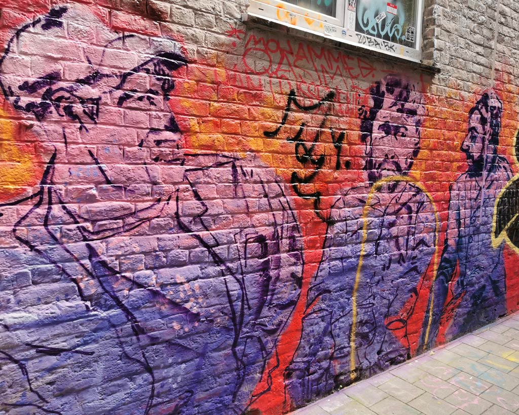 Graffiti straatje Gent