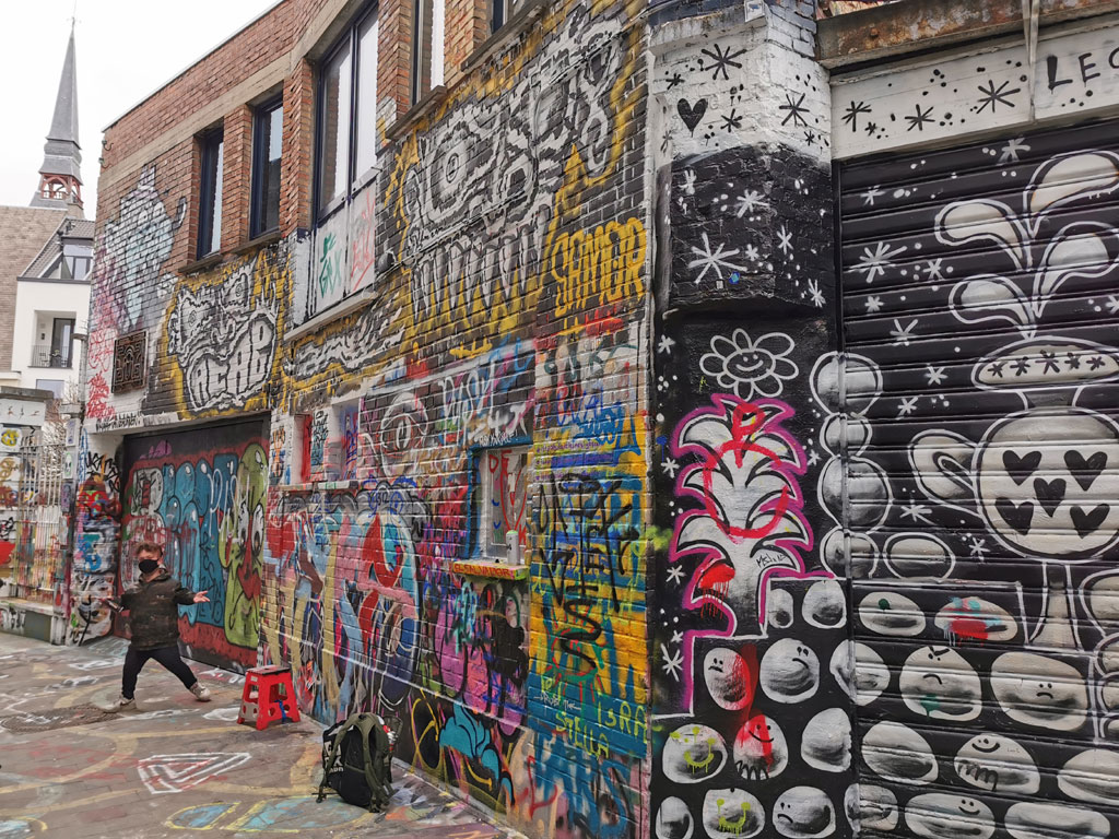 Graffiti straatje Gent