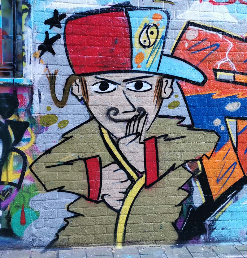 Graffiti straatje Gent