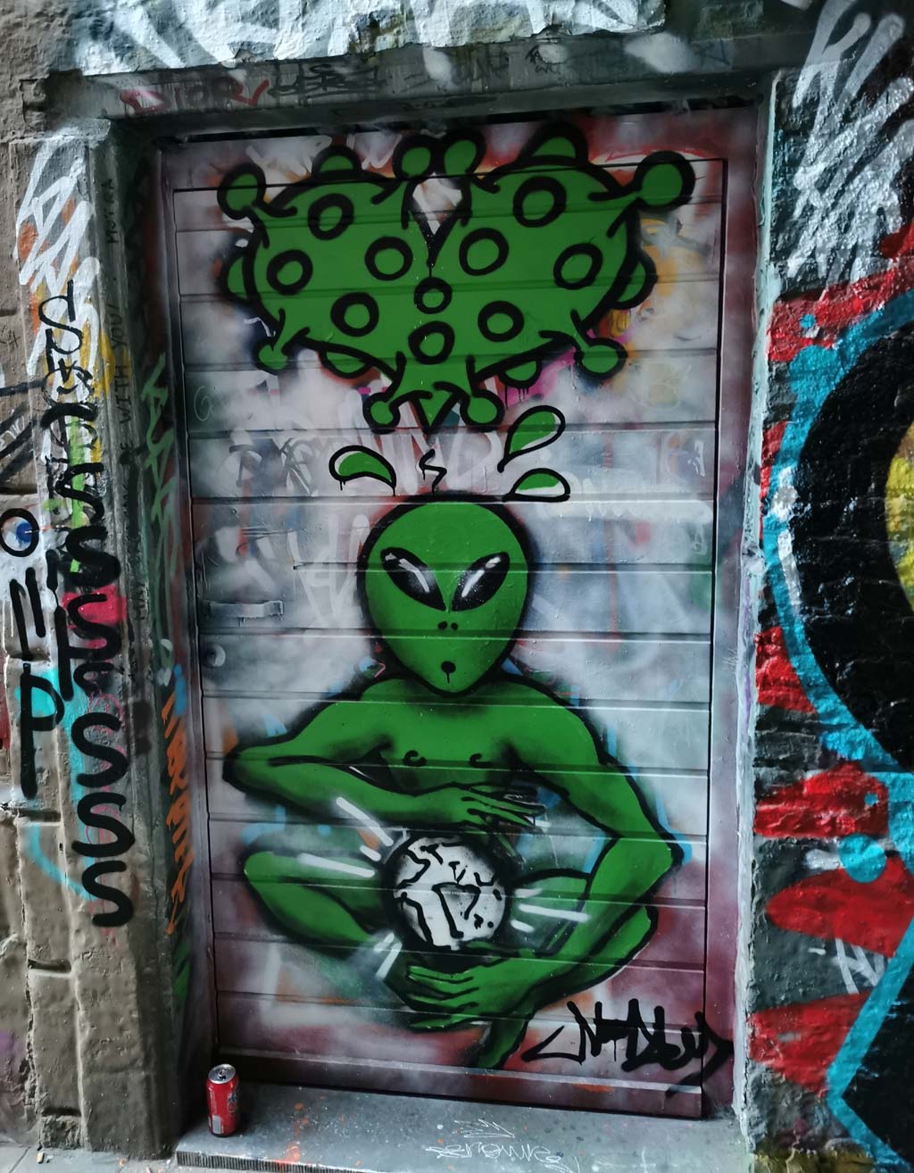 Graffiti straatje Gent