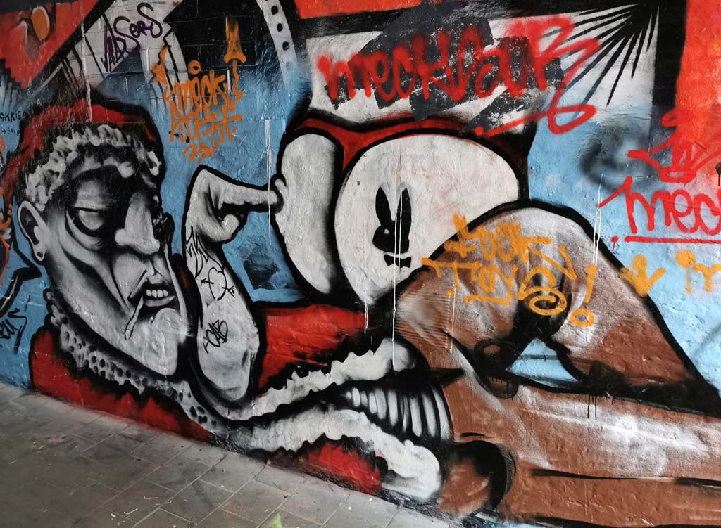 Graffiti straatje Gent