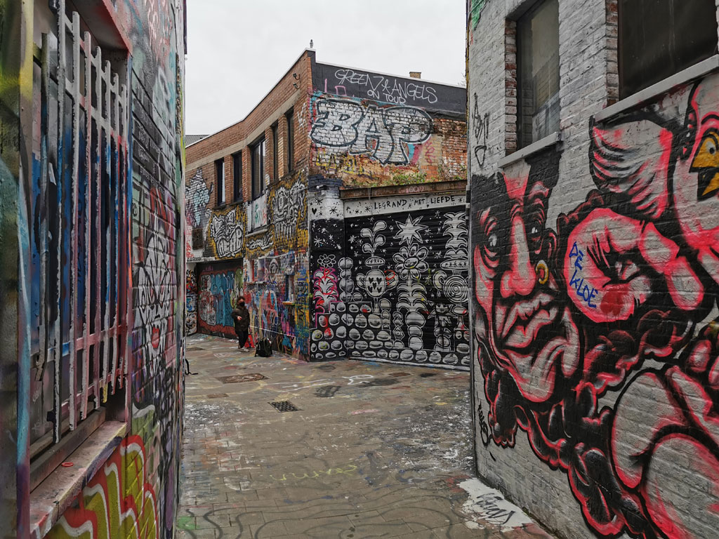 Graffiti straatje Gent