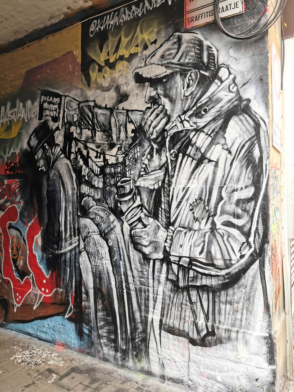 Graffiti straatje Gent