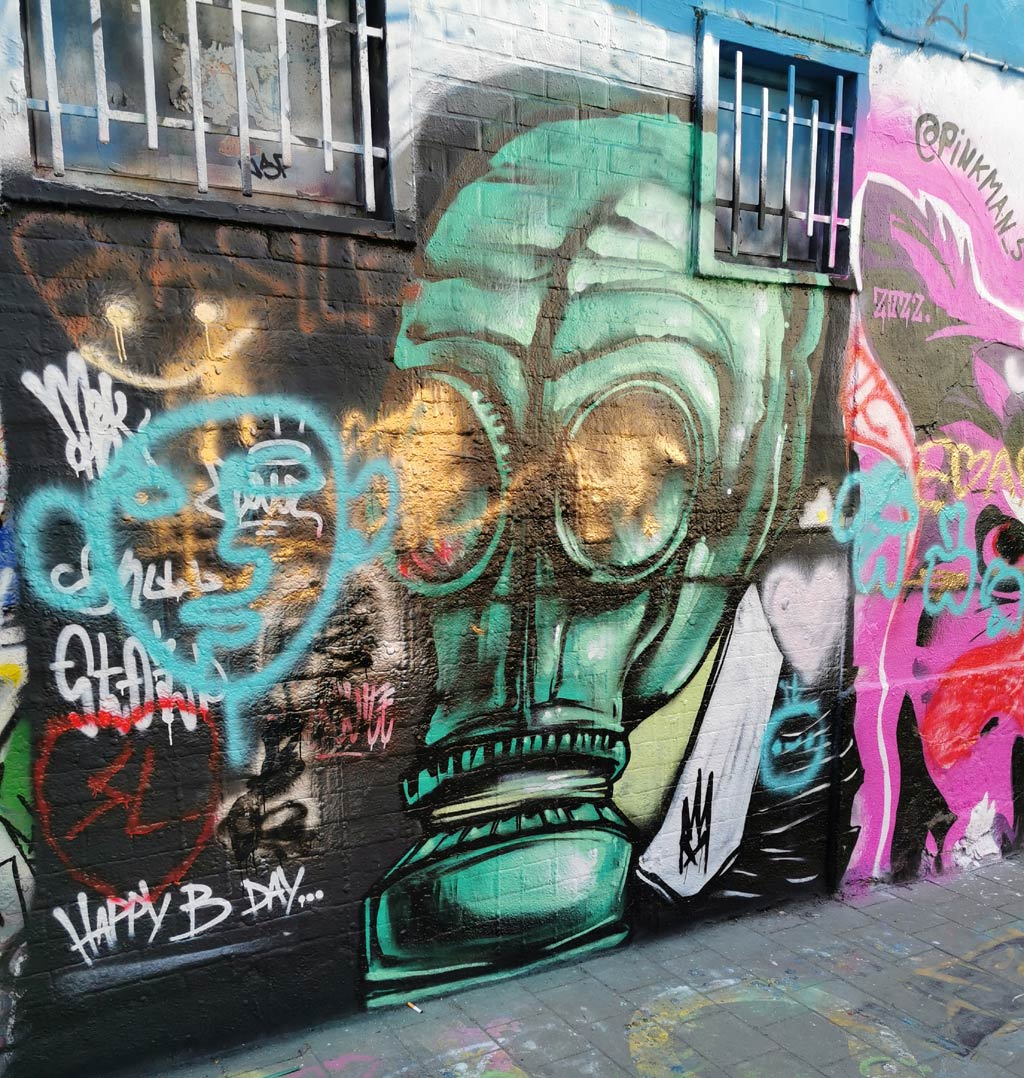 Graffiti straatje Gent