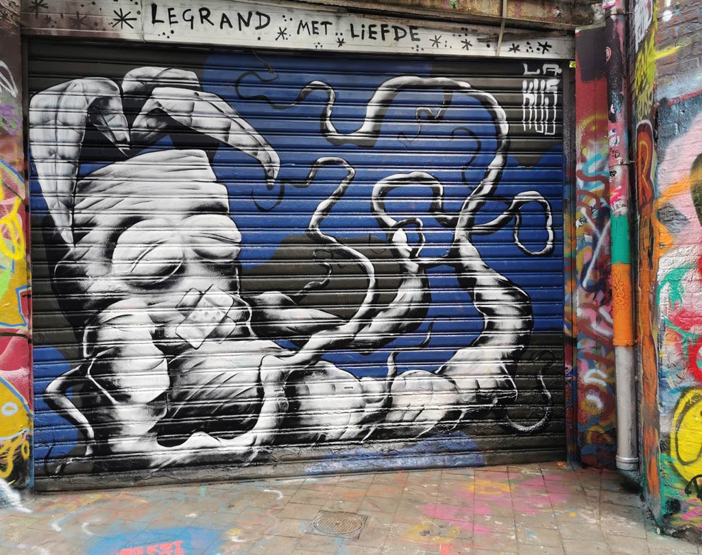 Graffiti straatje Gent