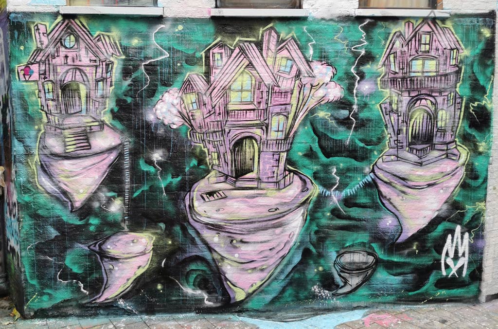 Graffiti straatje Gent