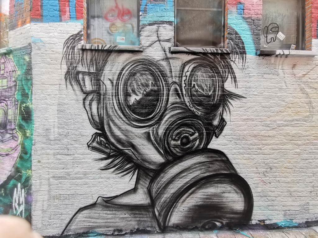 Graffiti straatje Gent