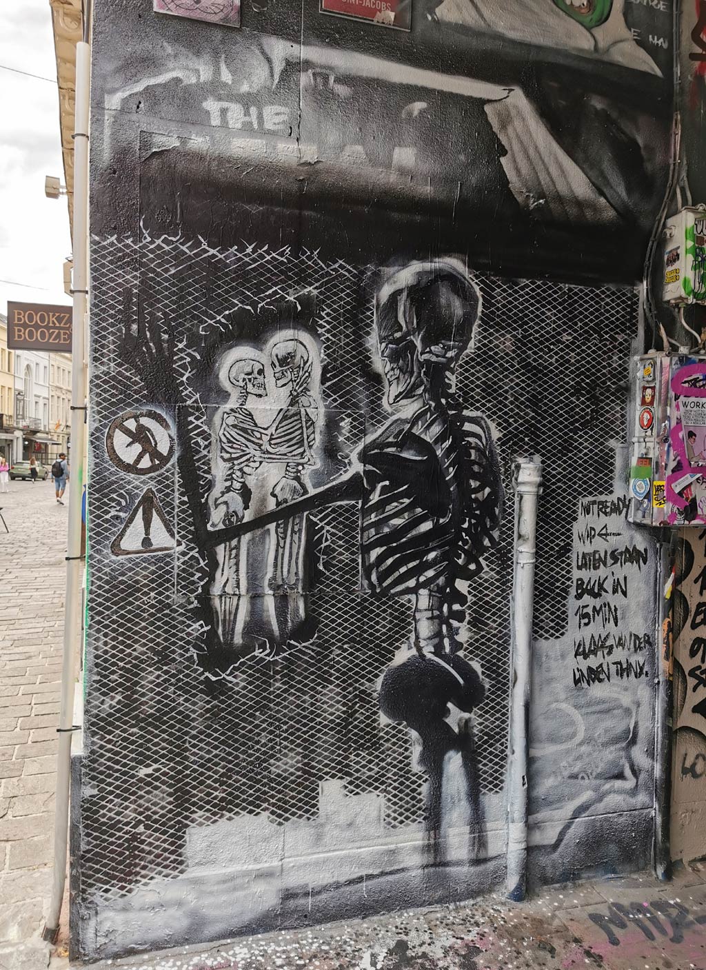 Graffiti straatje Gent