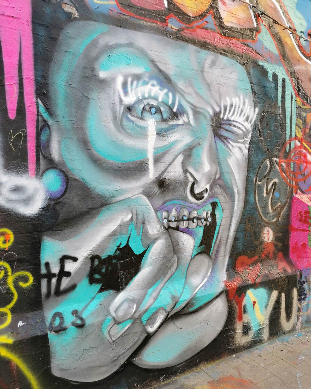 Graffiti straatje Gent