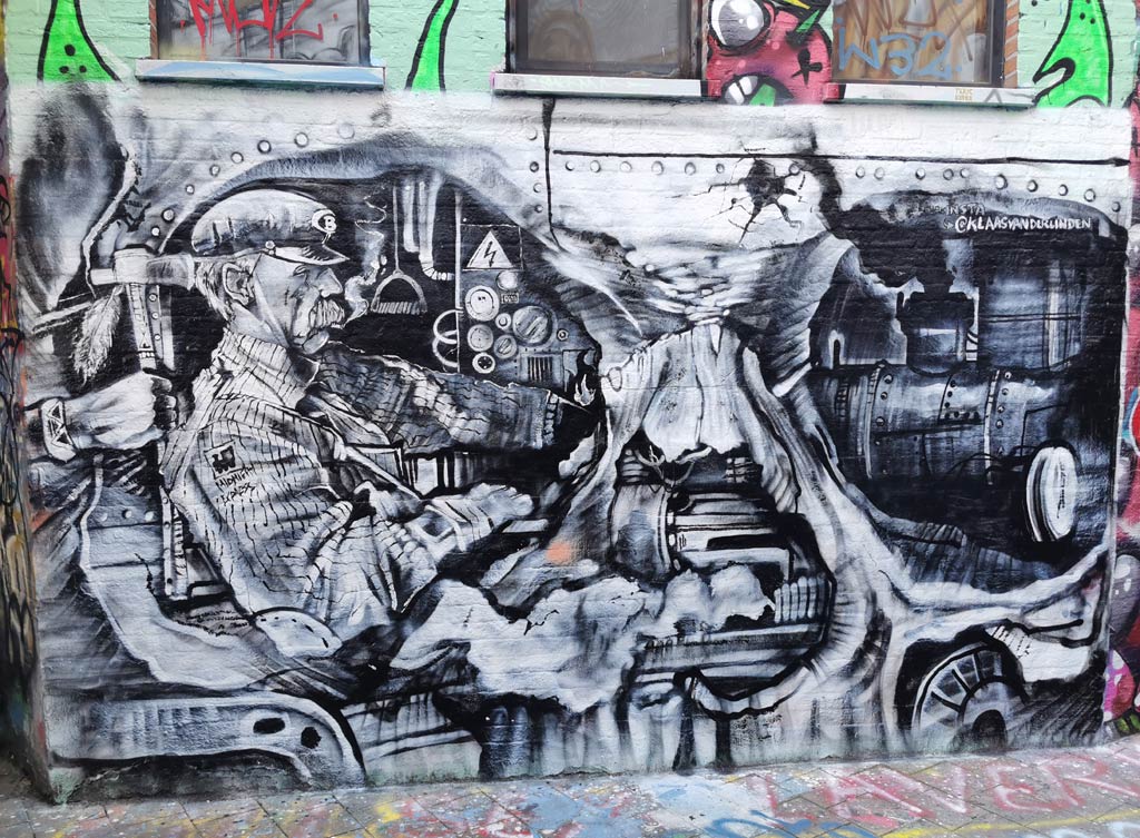 Graffiti straatje Gent