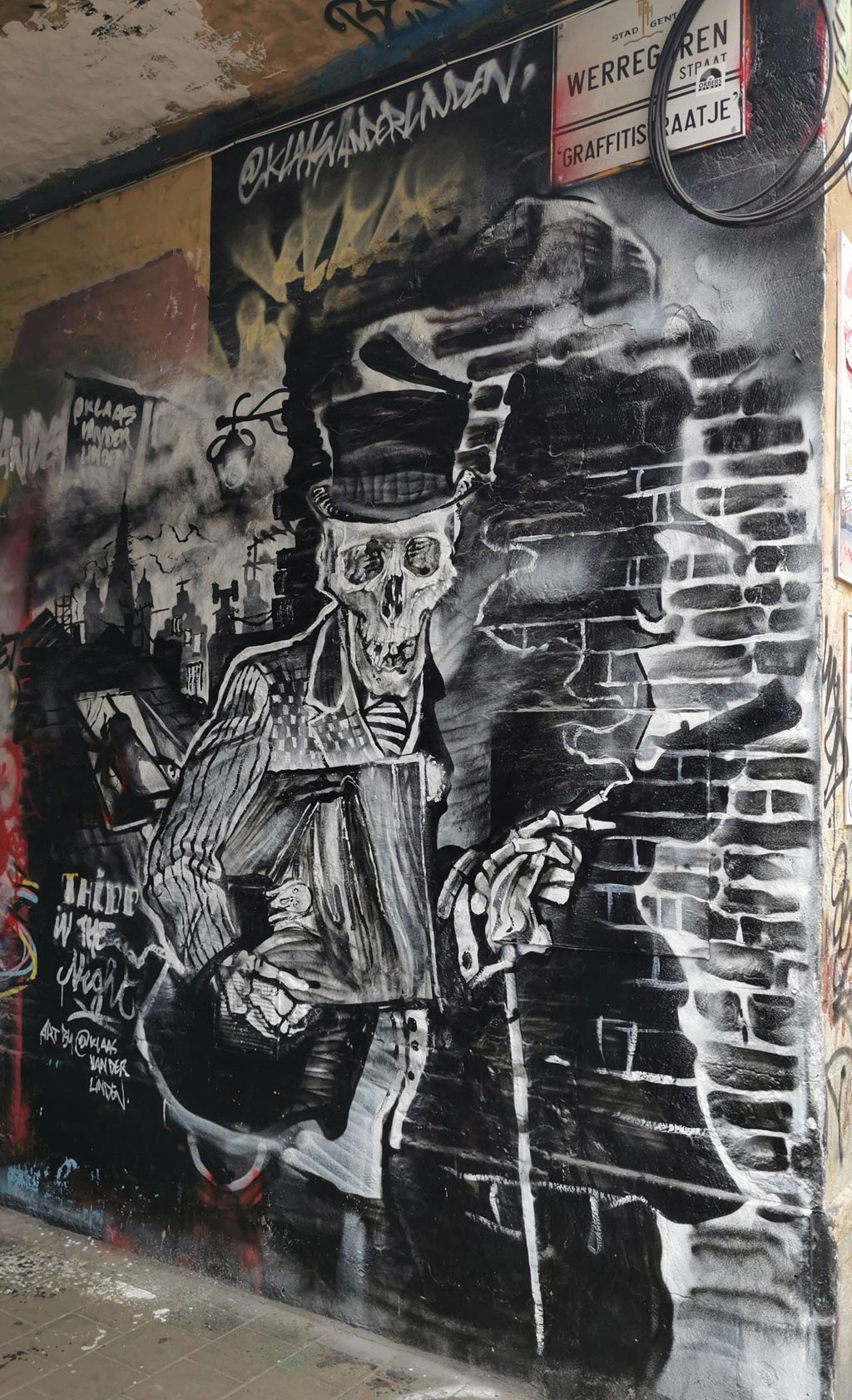 Graffiti straatje Gent