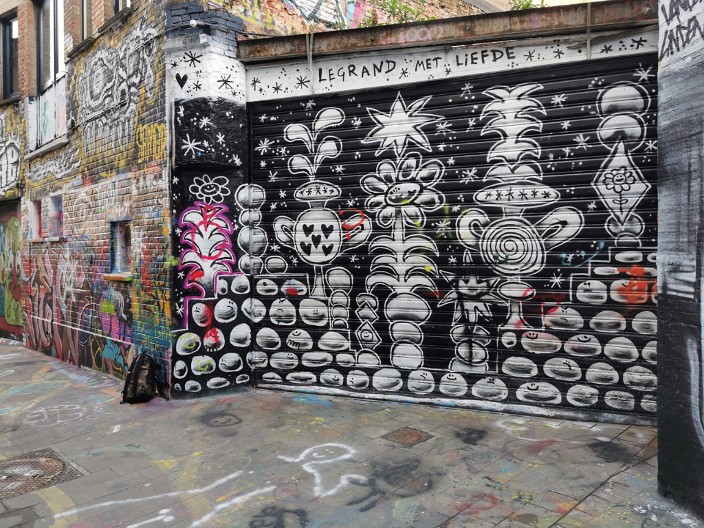 Graffiti straatje Gent