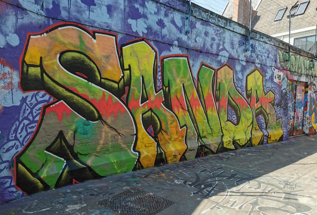 Graffiti straatje Gent