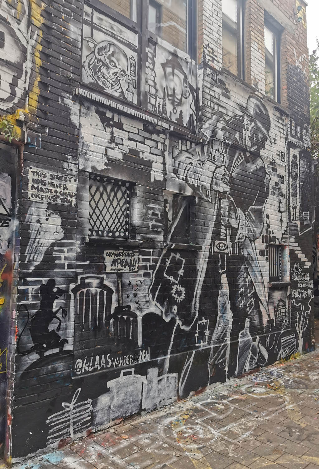 Graffiti straatje Gent